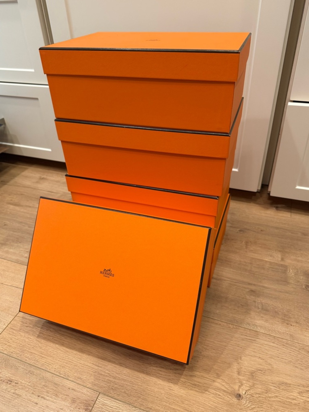 Hermes Orange Shoe Boxes